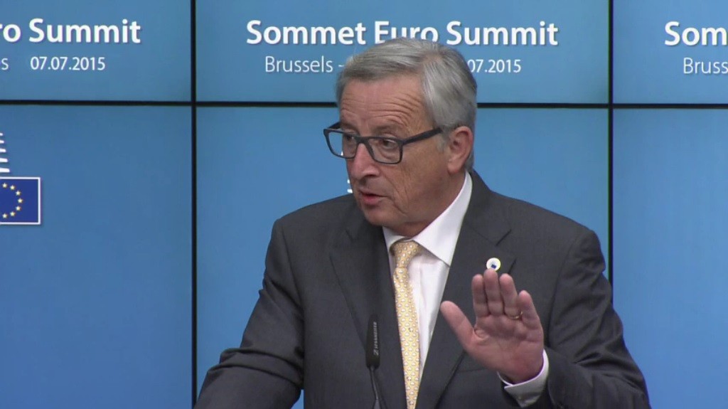 Jean-Claude Juncker auf dem EU-Sondergipfel zu Griechenland am 07.07.2015 © European Union 2015