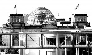 Reichstag am Morgen in Tinte von A.Rossi