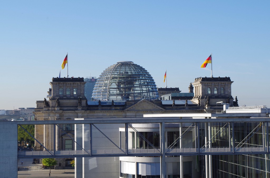 Blick vom HSS zum Reichstag / Foto Deutschlandradio © Ansgar Rossi