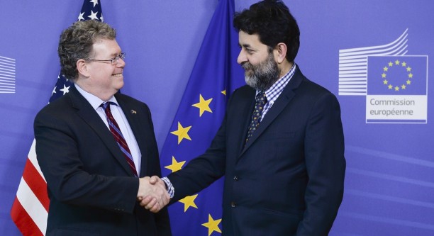 Die TTIP-Verhandlungsführer von EU (Ignacio Garcia Bercero) und USA (Dan Mullaney) v.l.n.r. © European Union 2015