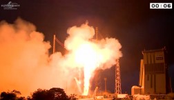 Start der Ariane-Rakete in Französisch-Guayana mit zwei Galileo-Satelliten an Bord © European Union 2015