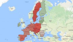 Viele EU-Staaten haben bisher kaum Plätze für die Flüchtlingsverteilung bereitgestellt. Screenshot: Google Maps